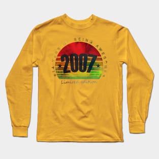 Vintage 2007 14th Birthday Limited Edition 14 Year Old Long Sleeve T-Shirt